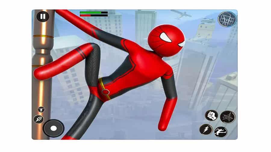 A picture of the Superhero Spider Hero Man game.