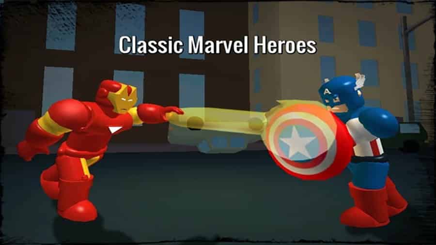 A picture of Classic Marvel Heroes, one of the best Spider-Man games for Roblox.