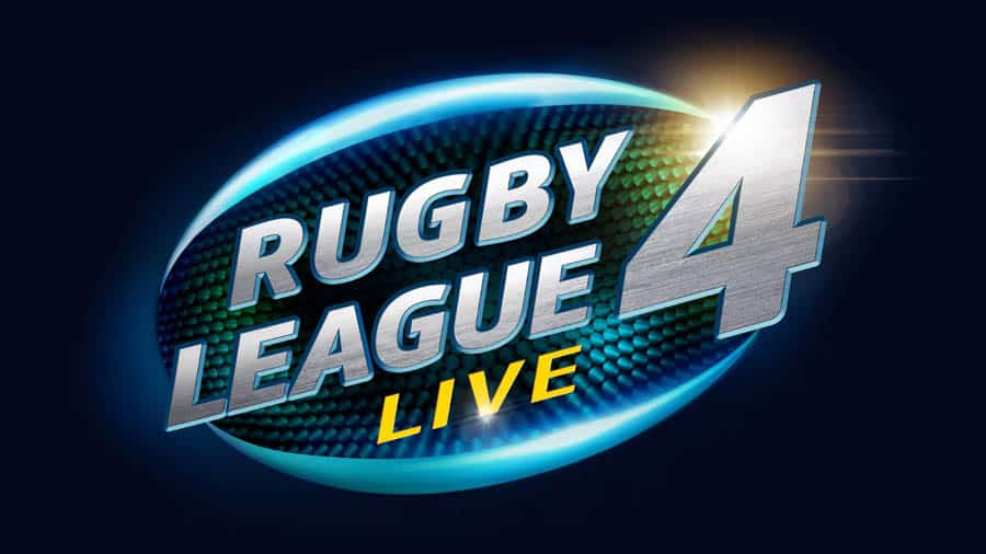 Wallpaper of Rugby League Live 4 the game’s logo.