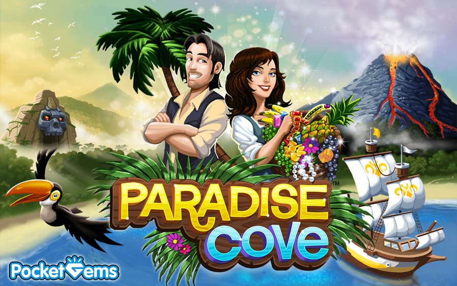 A picture of Tap Paradise Cove, one of the best time management games for iOS.