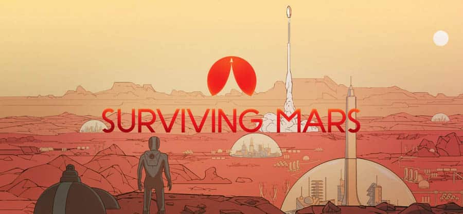 A main picture of Surviving Mars, one of the best time management games for Mac.