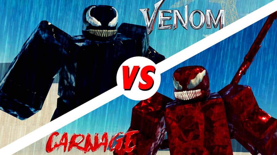 An official photo of Venom vs. Carnage Tycoon – A Battle for Supremacy.