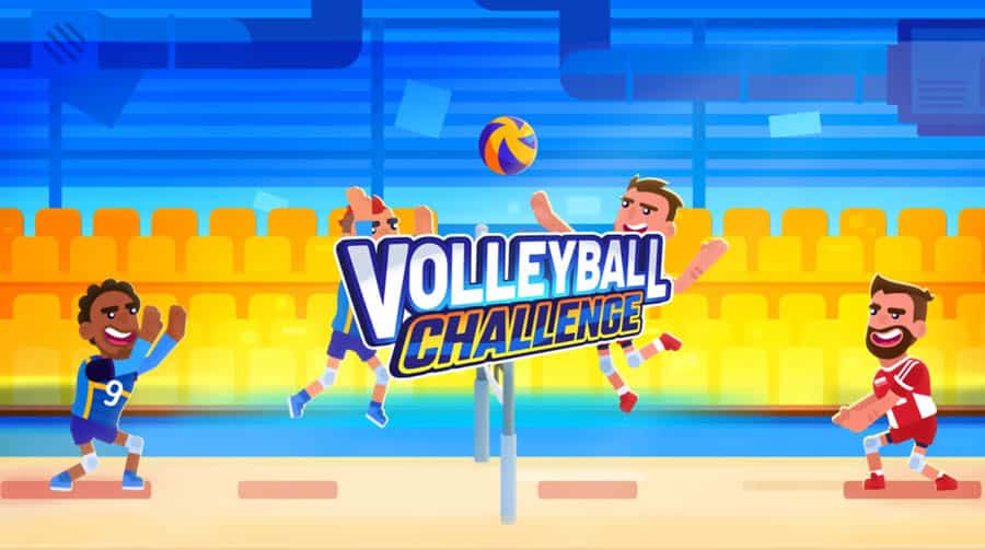 An official photo of the Volleyball Challenge.