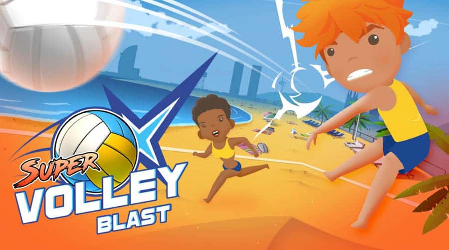 A picture of Super Volley Blast, one of the best volleyball games for Xbox.