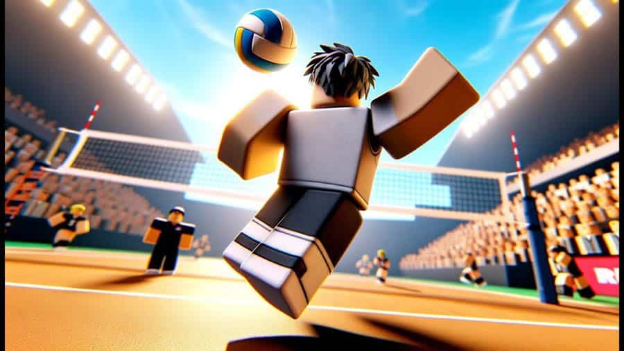 A wallpaper of Robloxian Volleyball, one of the best volleyball games in Roblox.