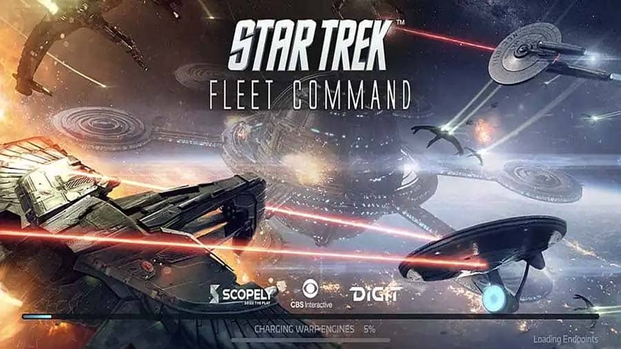 A picture of Star Trek Fleet Command, one of the best Alien games for iOS.