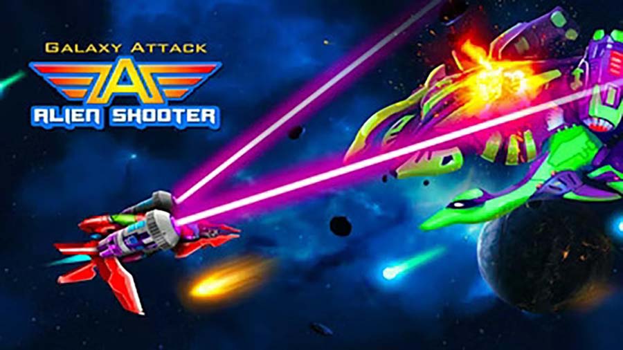 A picture of Galaxy Attack: Alien Shooter, one of the best Alien games for Android.