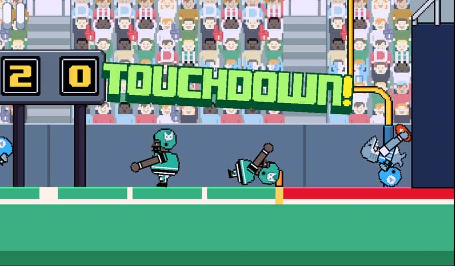 An official picture of Touchdowners, one of the best American Football games for Chromebook.