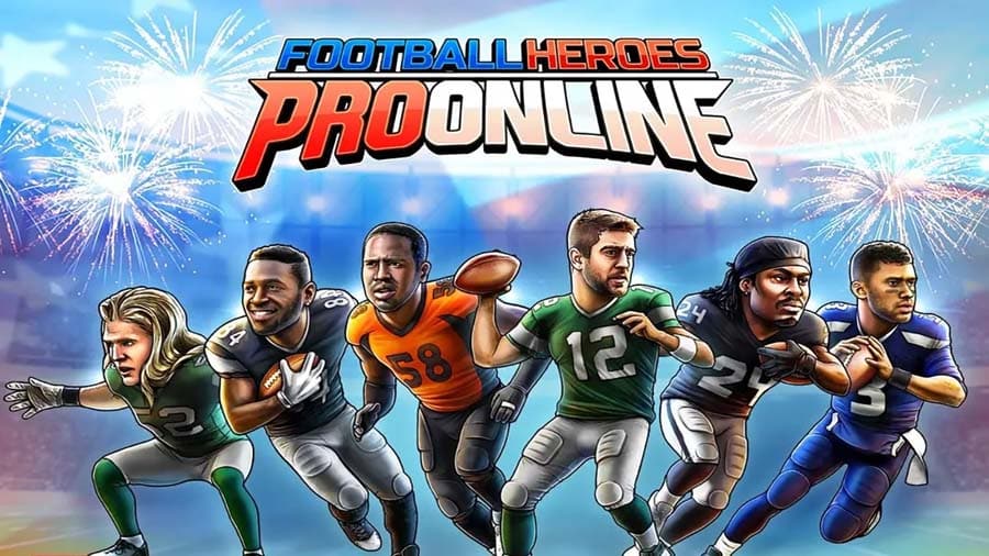 An official picture of Football Heroes: Pro Edition, one of the best American Football games for Chromebook.