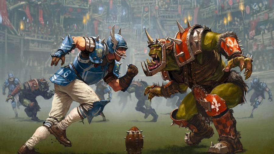 A wallpaper of Blood Bowl 2, one of the best American Football games for Steam.