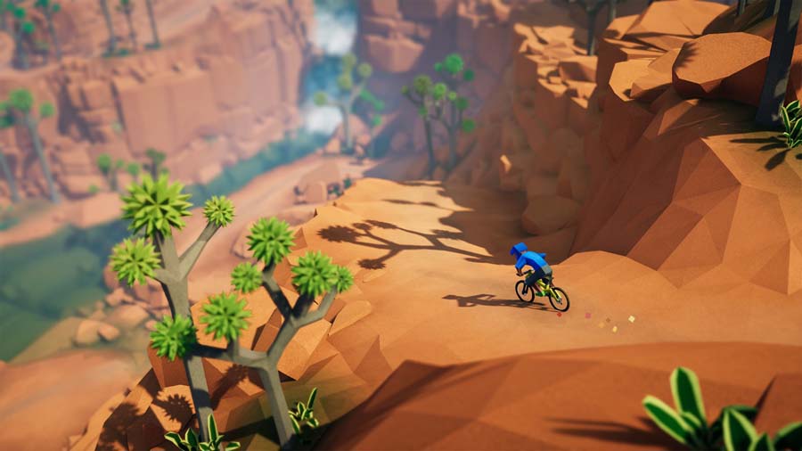 An official picture of Lonely Mountains: Downhill, one of the best bike games for PS5.