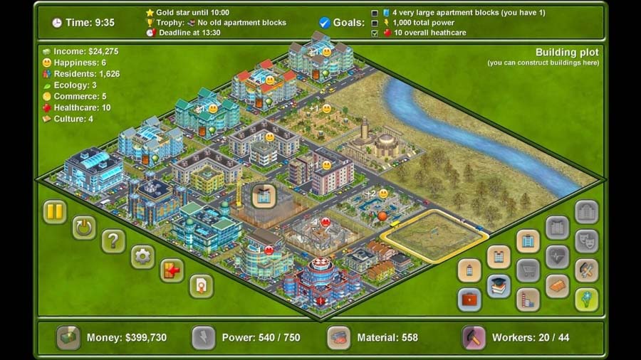 A main picture of Megapolis, one of the best civilization games for Android.