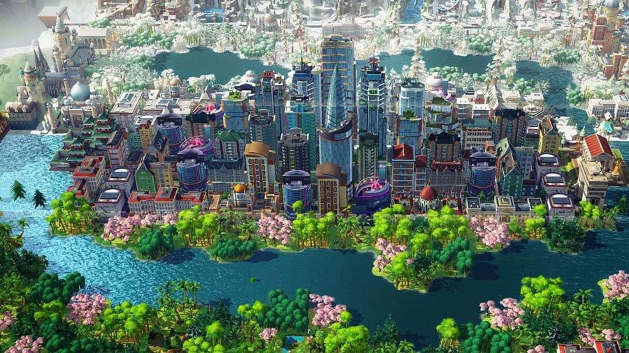 A picture of SimCity Buildlt, one of the best civilization games for Android.