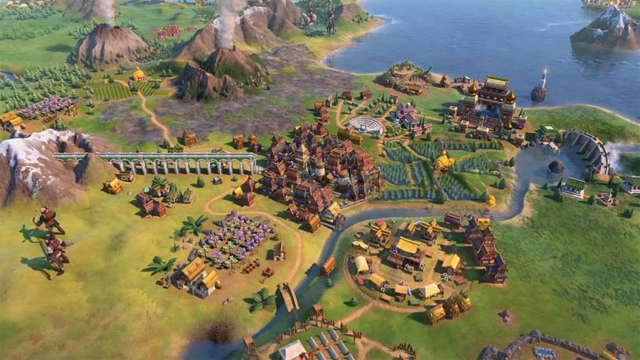 A wallpaper of Sid Meier’s Civilization VI, one of the best civilization games for PC.