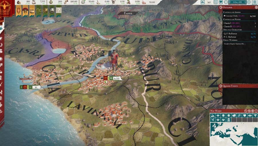 An official wallpaper of Imperator: Rome, one of the best civilization games for PC.