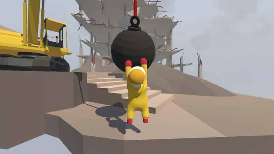 A wallpaper of Human: Fall Flat, one of the best Co-Op Switch games for couples.