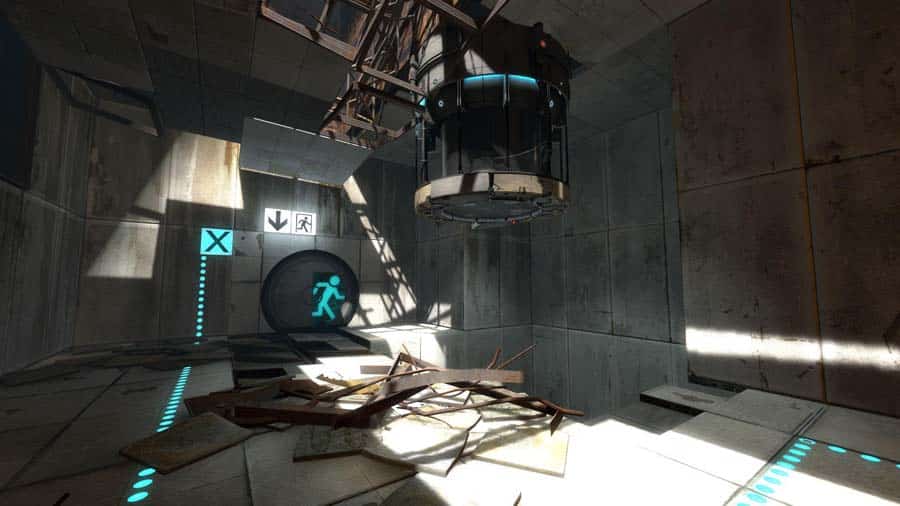 An official picture of Portal 2, one of the best Co-Op Switch games for couples.