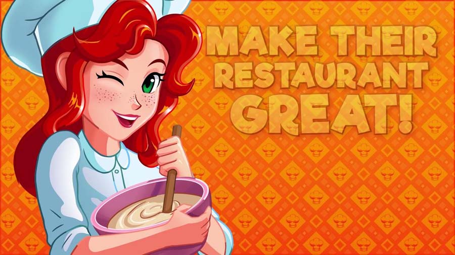 The Official Picture of Chef Rescue with its character, One of best cooking games for android.