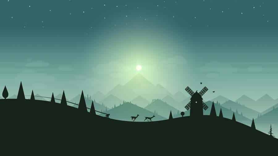 A picture of Alto’s Adventure, one of the best Endless Runner games for Android.