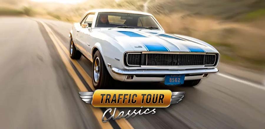 A wallpaper of Traffic Tour, one of the best Multiplayer Car games for iOS.