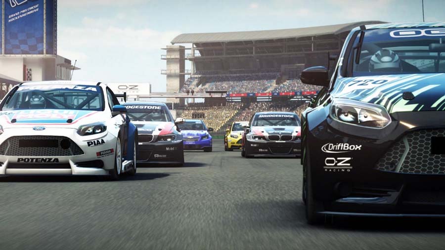 A wallpaper of GRID Autosport, one of the best Multiplayer Car games for Mac.