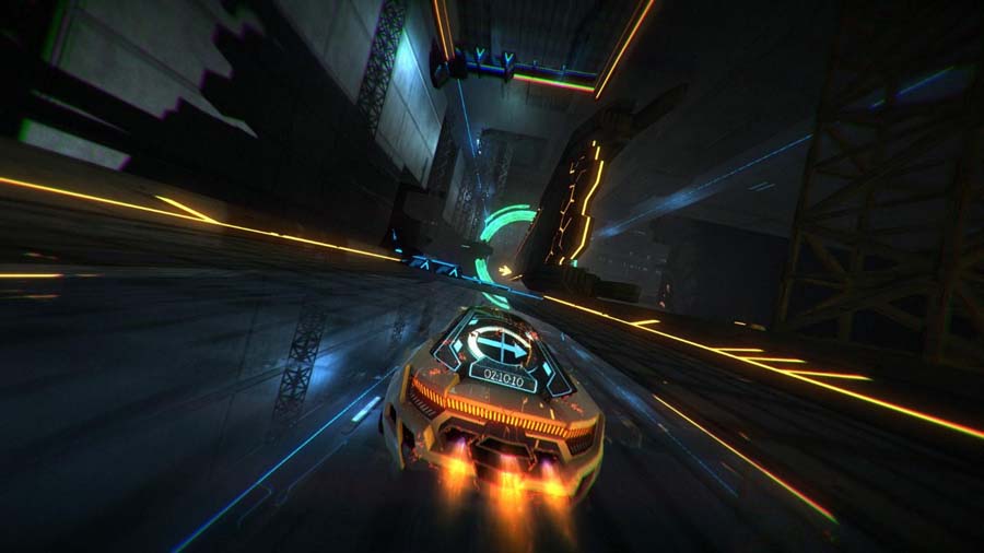 A picture of Distance, one of the best Multiplayer Car games for PC.