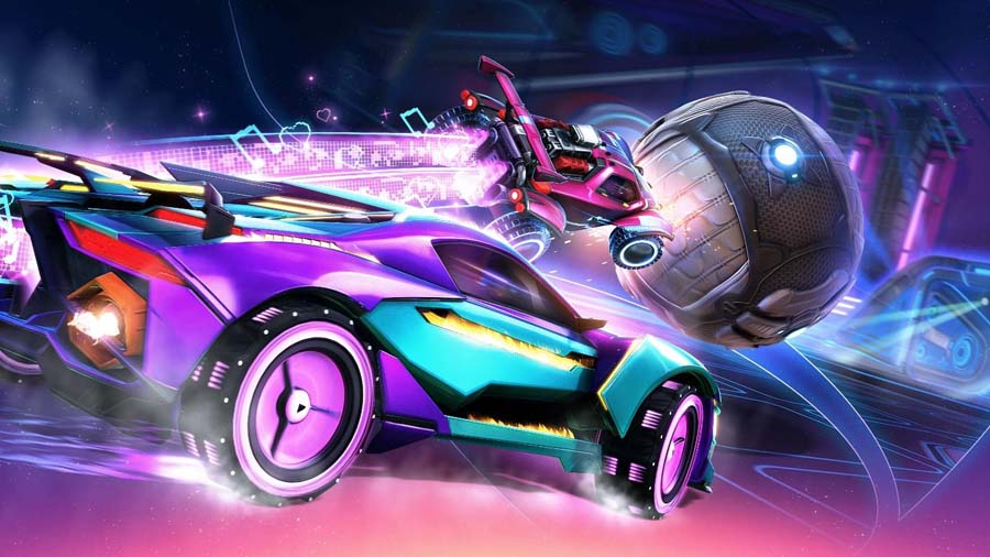 A picture of Rocket League, one of the best Multiplayer Car games for PC.