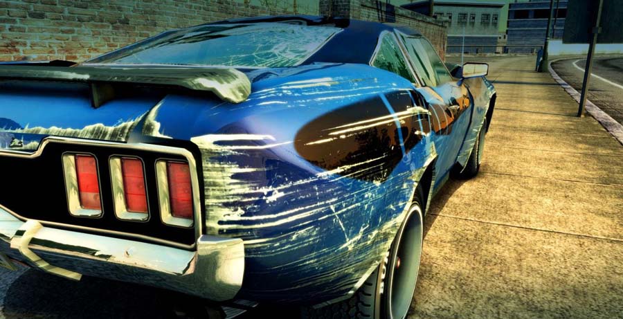 An official picture of Burnout Paradise Remastered, one of the best Multiplayer Car games for Xbox.