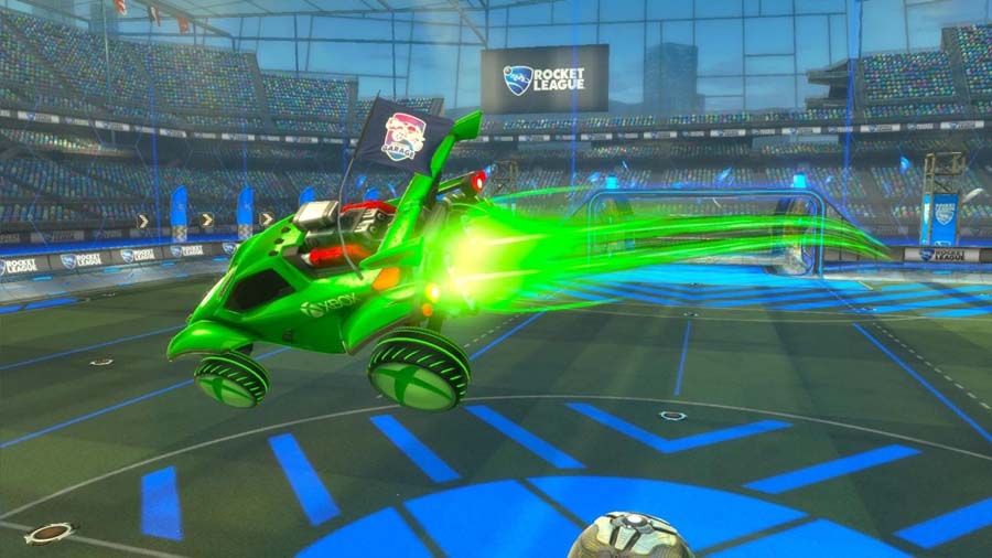 A picture of Rocket League, one of the best Multiplayer Car games for Xbox.