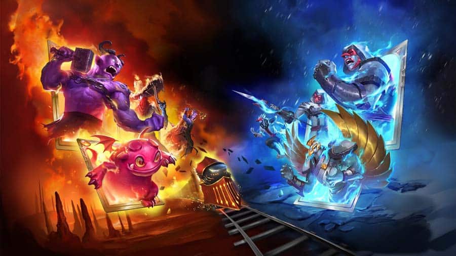 A wallpaper of Monster Train, one of the best Multiplayer Card games for Steam.