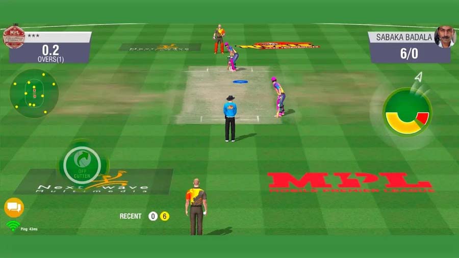 A wallpaper of WCC2, one of the best Multiplayer Cricket games for Android.