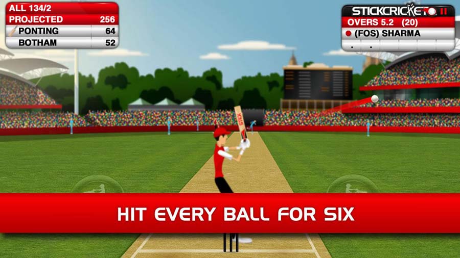 A picture of Stick Cricket, one of the best Multiplayer Cricket games for Chromebook.