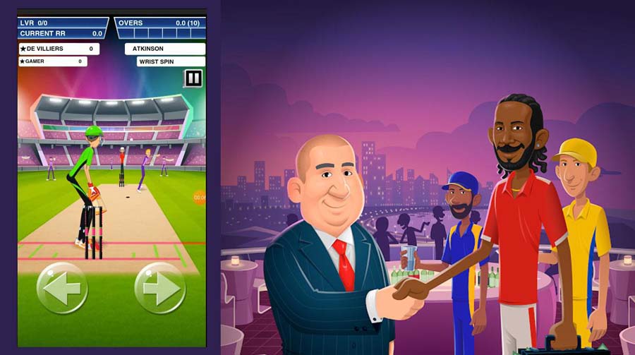 An official picture of Stick Cricket Super League, one of the best Multiplayer Cricket games for iPhone.