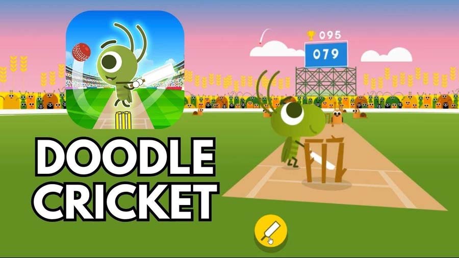 A picture of Doodle Cricket, one of the best Multiplayer Cricket games for iPhone.