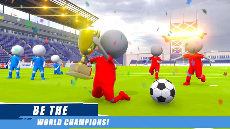 An official picture of Stickman Soccer, one of the best Multiplayer Football games for Android.