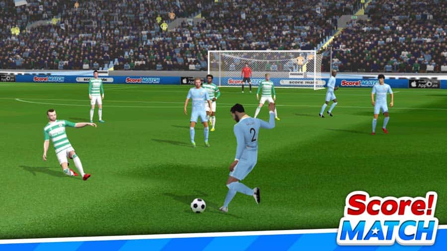 A picture of Score! Match, one of the best Multiplayer Football games for Android.