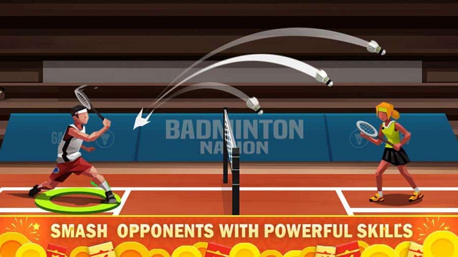 A picture of Badminton League, one of the best Multiplayer Hotspot games for Android.