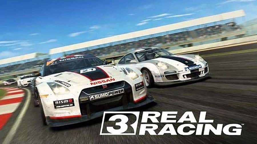 A wallpaper of Real Racing 3, one of the best Multiplayer Hotspot games for Android.