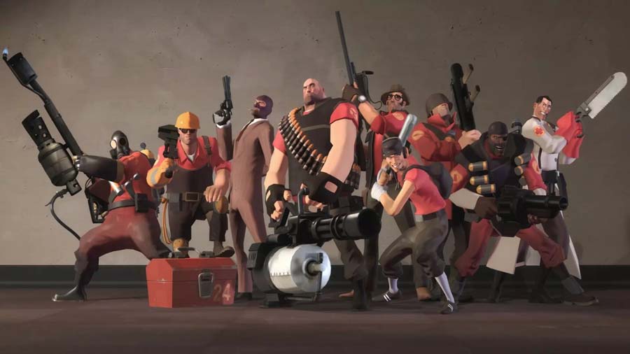 An official picture of Team Fortress 2, one of the best Multiplayer Shooter games on Switch.