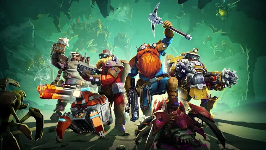 A picture of Deep Rock Galactic, one of the best Multiplayer Shooter games on Xbox.