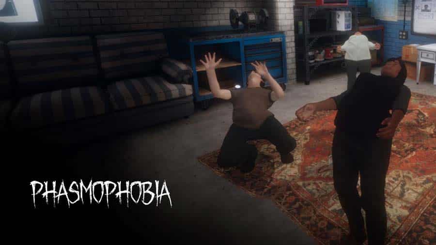 A wallpaper of Phasmophobia, one of the best Multiplayer Story Mode games for Xbox.