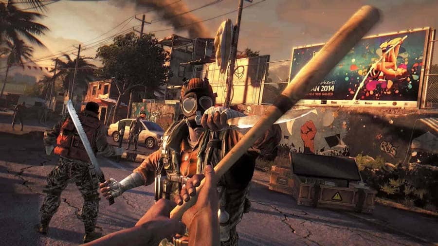 A wallpaper of Dying Light: The Following, one of the best Multiplayer Story Mode games for PS4.