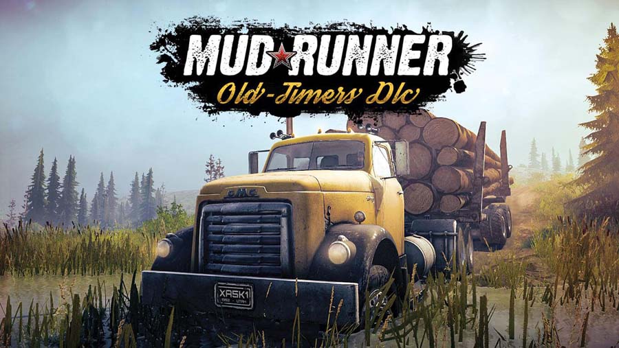 A picture of MudRunner: Old Times, one of the best Multiplayer Truck games for PS5.