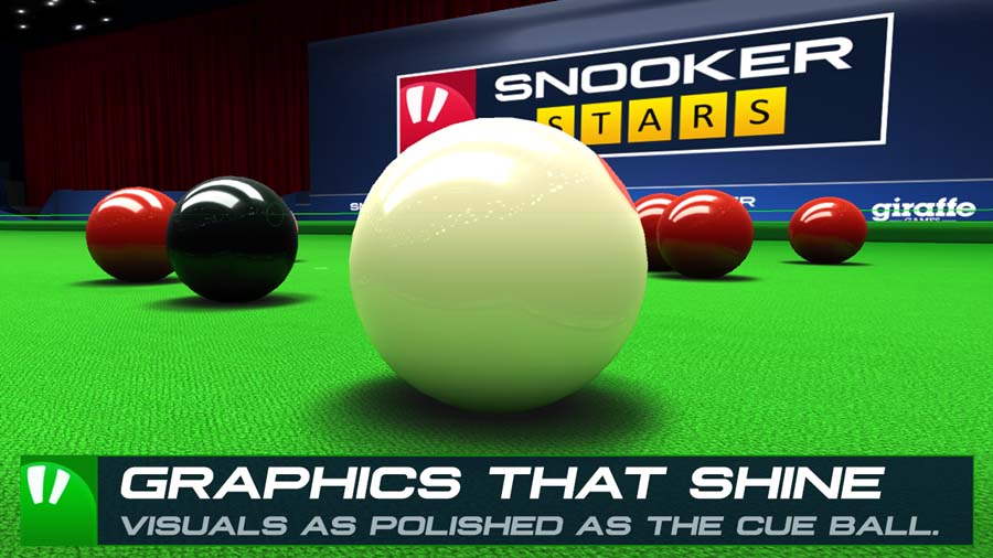 A picture of Snooker Stars, one of the best snooker games for Android.