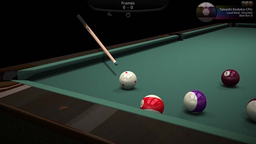 A wallpaper of Cueist, one of the best snooker games for Android.