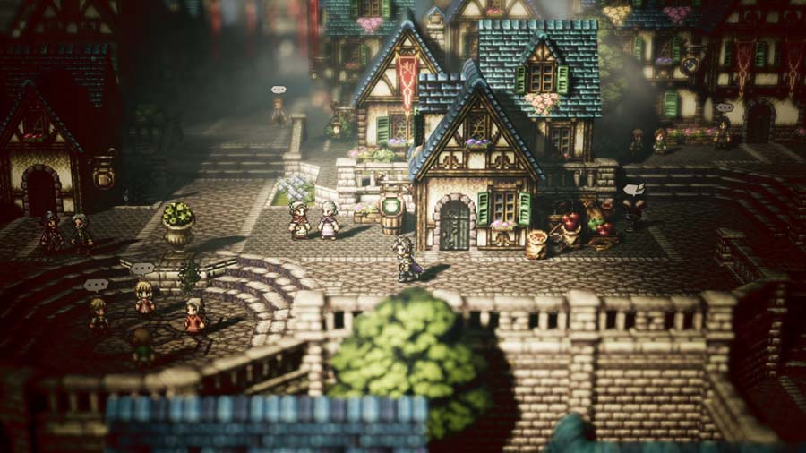 The Official Picture of Octopath Traveler.