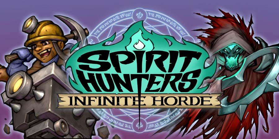 A wallpaper of Spirit Hunters: Infinite Horde, one of the Werewolf games for Switch.