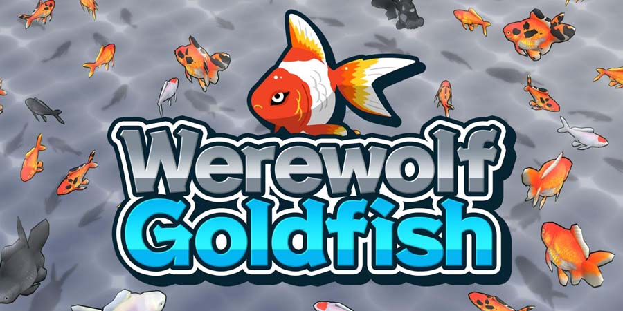 A wallpaper of Werewolf Goldfish, one of the Werewolf games for Switch.