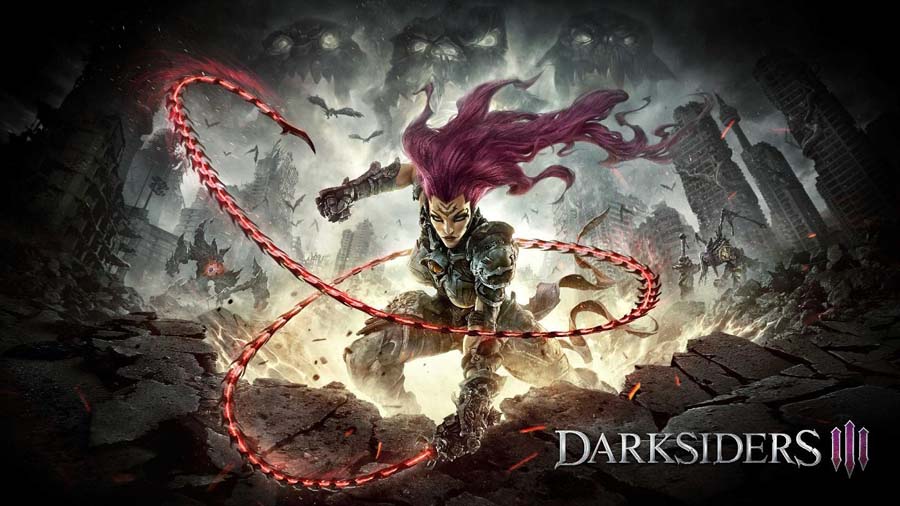 A wallpaper of Darksiders III, one of the Werewolf games for Xbox.