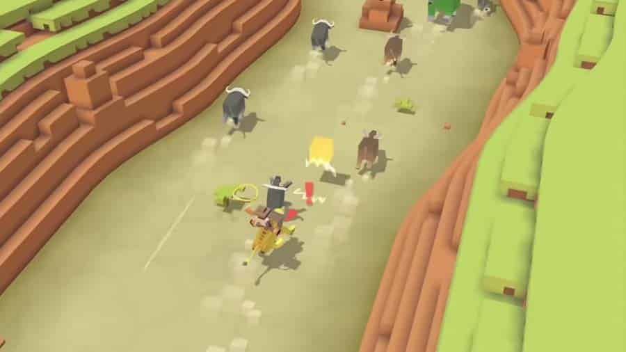 Endless runner with animal collecting.